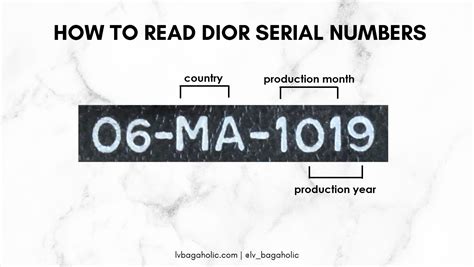 dior date code guide|christian Dior date codes.